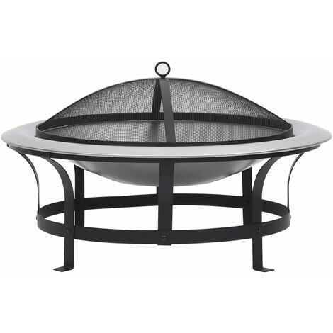 MaxxGarden Braciere da esterno con grill. Braciere con barbecue da giardino  con parascintille incluso. Stile vintage, colore nero, Ø 52 cm : :  Giardino e giardinaggio