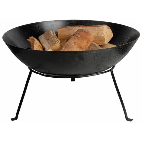 ESSCHERT DESIGN BRACIERE IN GHISA CIRCOLARE CON TREPIEDE PER ESTERNO