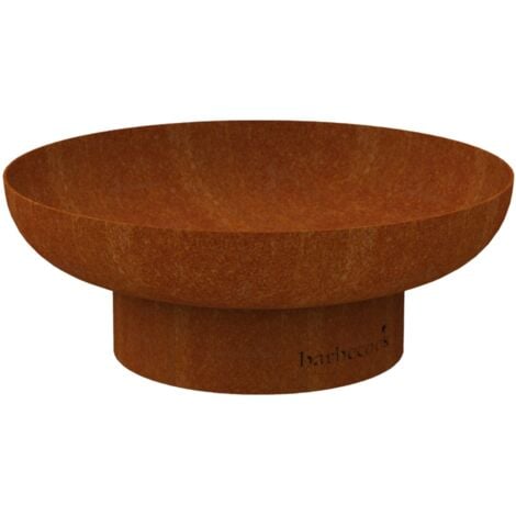 braciere per legna barbecook "jack" in acciaio corten, diametro 60 cm