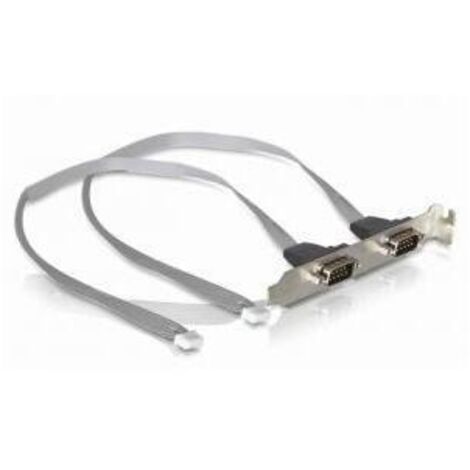 Bracket 2 x puertos COM paso de 2 mm
