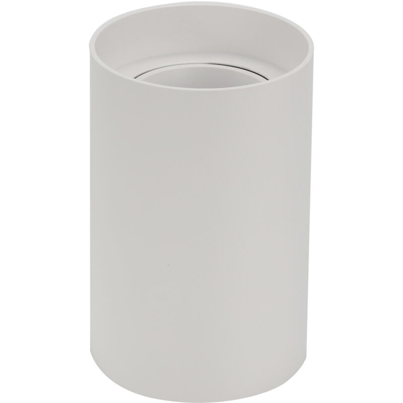 Optonica - Plafón Superficie Redonda GU10/MR16 Ø80mm Cabezal Inclinable Blanco Max 10W