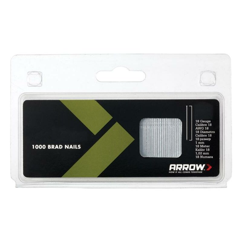 Arrow - ABN1824 BN1824 Brad Nails 38mm 18g (Pack 1000) ARRBN1824