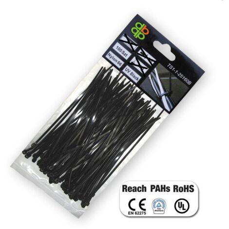 Bradas TS1136150B Clip Schwarz 100 Stück(e)