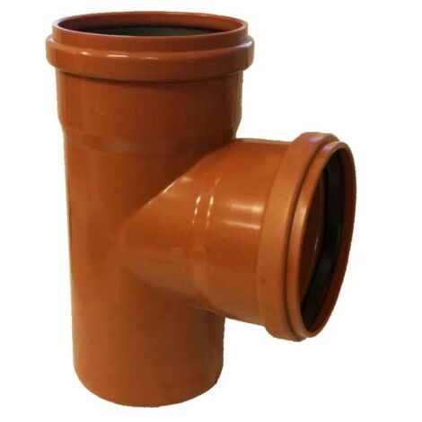 BRAGA 87  ° AD INNESTO IN PVC CON GUARNIZIONE RAL 8023 -  EE ¸100  RAL 8023