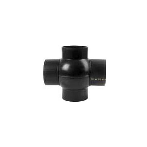 Braga a sfera doppia 180° 2 derivazioni polietilene PEHD ø110/110 mm VS0318005