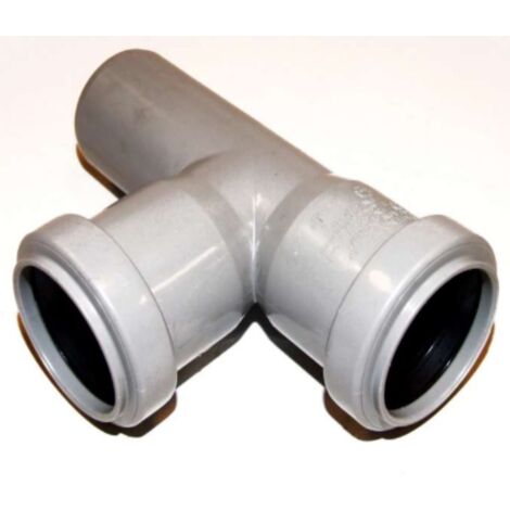 BRAGA AD ANGOLO 87,30° - Ø40MM/Ø40MM - IN POLIPROPILENE COLORE GRIGIO