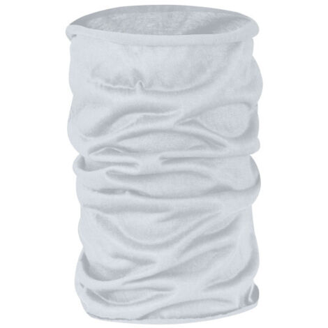 Braga de cuello tejido fino de punto liso 100% poliéster RUNNER Adulto Blanco