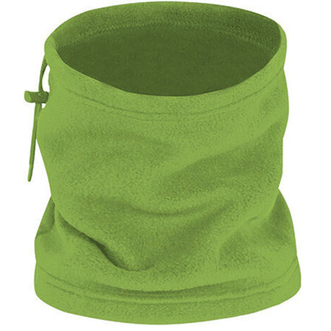 Braga de cuello y gorro polar con cordón regulador y freno, en varios colores, de tejido polar y anti-pilling ALPINE  Verde manzana