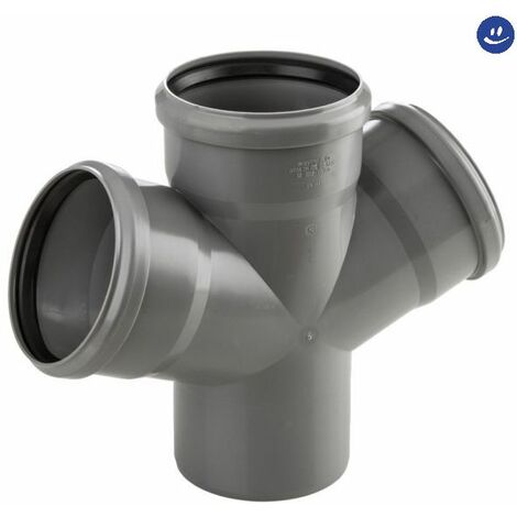 Braga doppia 67,5° ad innesto in pp con guarnizione serie ed tech ø110/110 WAVIN
