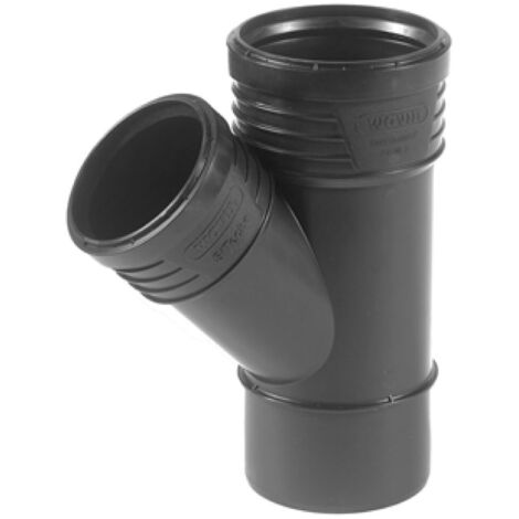 BRAGA RIDOTTA 45  ° AD INNESTO IN PP CON GUARNIZIONE SERIE SITECH+ INSONORIZZATA -  EE ¸100/40  - WAV