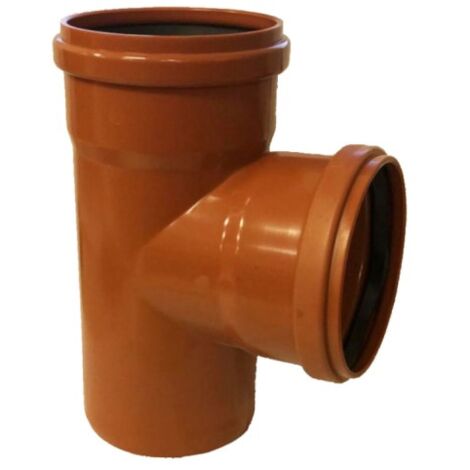 BRAGA RIDOTTA 87  ° AD INNESTO IN PVC CON GUARNIZIONE RAL 8023 -  EE ¸100/ EE ¸40   RAL 8023
