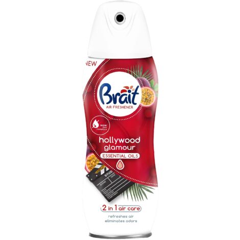 BRAI 2 en 1 Désodorisant sec Hollywood Glamour (Huiles essentielles) 300 ml