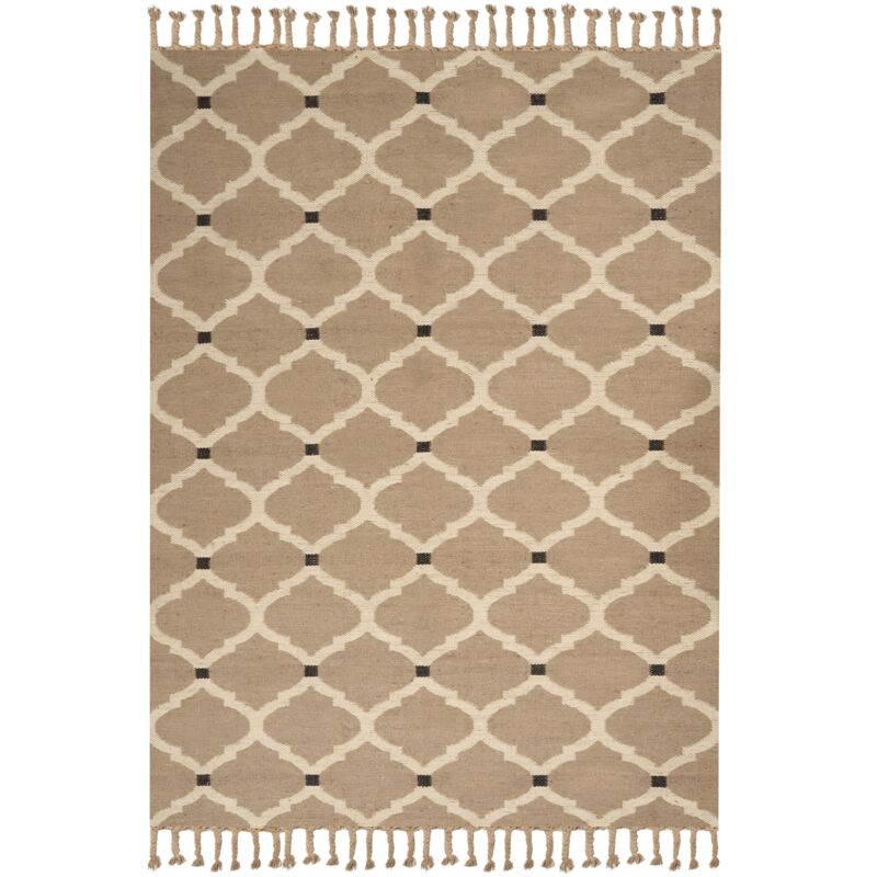 Beliani Rug Orencik Beige 200 X 300 Cm Jute