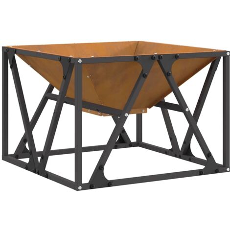 Braise Marron 50 x 50 x 35 cm Acier CFW622786
