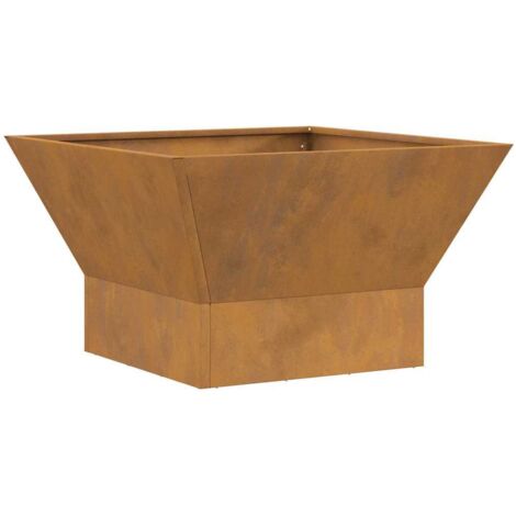 Braise Marron 60 x 60 x 35 cm Acier CFW146427