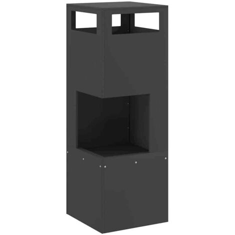 Braise Noir 35 x 35 x 100 cm Acier CFW591613
