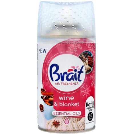 Brait Désodorisant automatique - Recharge Vin et Couverture 250 ml