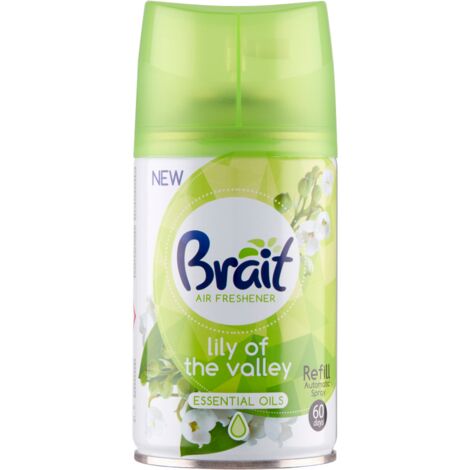 Brait Lily Of The Valley - deodorante automatico per ambienti 250 ml, ricarica per deodorante per ambienti