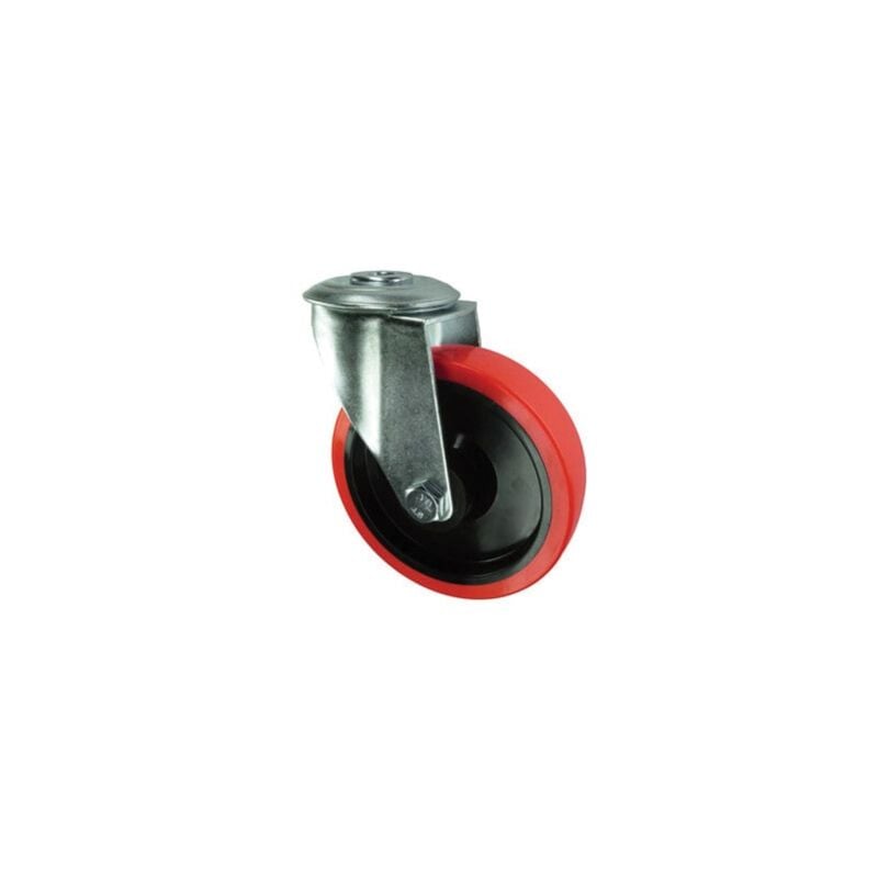 Atlas Workholders - Swivel Bolt Hole 80mm Polyurethane Tyre