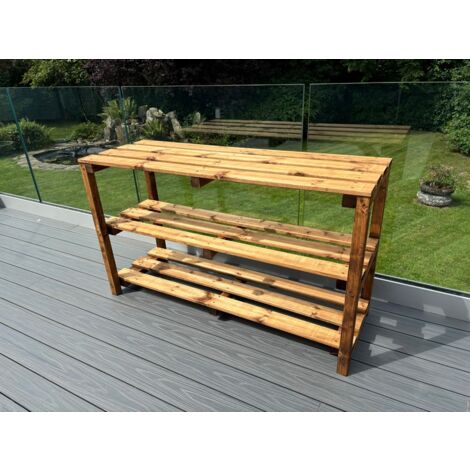 Bramshall Multi Storage Extra Large Table - Timber - L50 x W145 x H90 cm