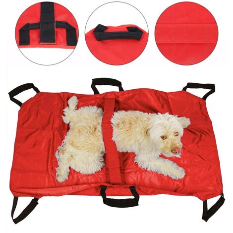 Brancard de transport d'urgence pour animaux de compagnie, chiens, capacité de charge maximale de 110 kg (242 lb), pliable.