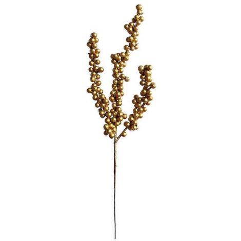 Branche de Noël artificielle avec baies rouges - Tige de décoration pour sapin de Noël, branches de houx synthétiques, type D.