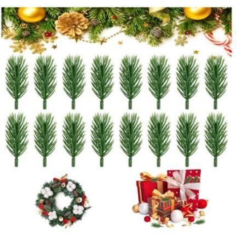 Branche de Pin Artificielle - Non spécifié - 70 PCS - Vert - Aspect réaliste - Décoration de fête