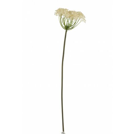 Branche de sedum en plastique crème H81cm - Crème/Ivoire