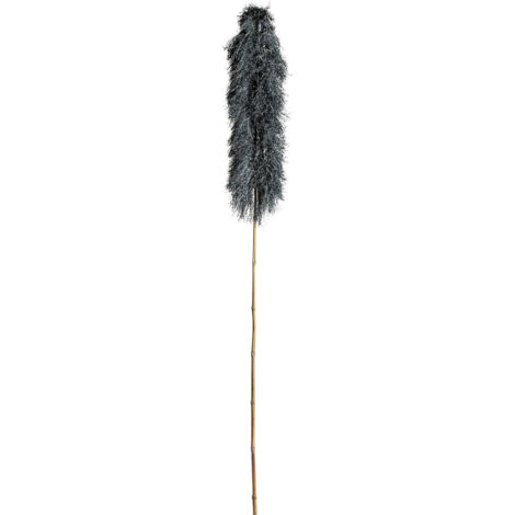 Branche décorative bohème bleu pétrole en raphia élégant - Bleu pétrole naturel raffiné