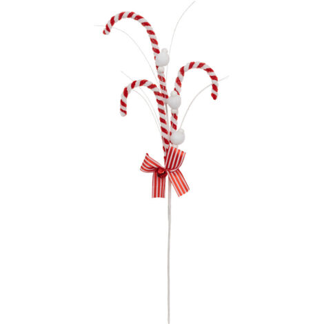 Branche décorative spéciale fêtes 3 Sucres d'orge H 74 cm - Feeric Christmas
