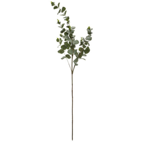 Branche décorative spéciale fêtes Eucalyptus Vert enneigé et pailleté H 98 cm - Feeric Christmas