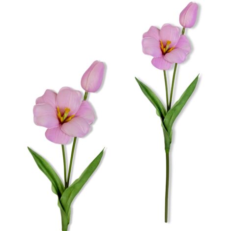 Branche - Tulipe en mousse violette 53 cm