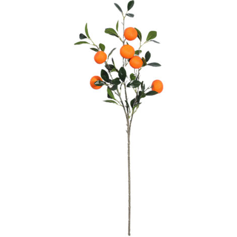Branches de Mandarine Artificielles, Bouquet de Mandarine Kumquat Réaliste Faux Fruit Prop pour Vase Décor à la Maison (Z)