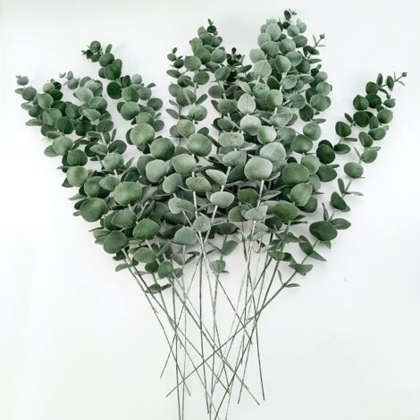 Branches d'eucalyptus artificielles, 38 cm, fausse plante d'eucalyptus décorative