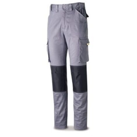 BRAND Labor Protection Pantalon « Stretch » avec renfort Taille 52 en coton et élasthanne en gris et noir 588-PSTRG5