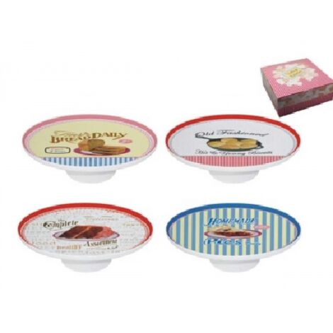 BRANDANI - ALZATA PER DOLCI DIAM. 31CM VINTAGE KITCHEN IN PORCELLANA