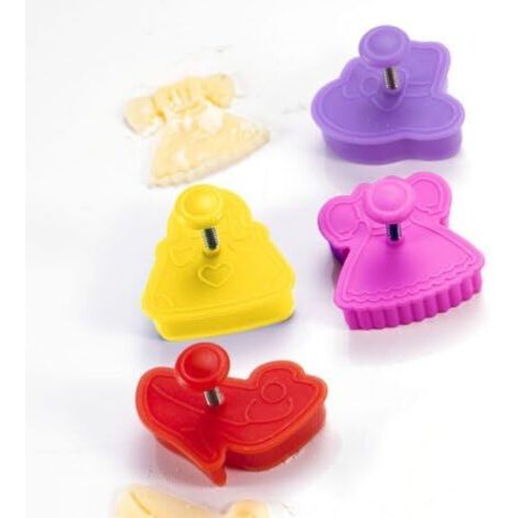 BRANDANI - SET 4 STAMPI BISCOTTI IN PLASTICA