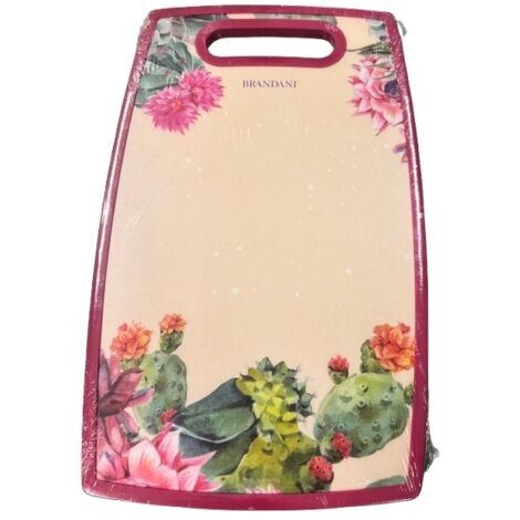 BRANDANI - TAGLIERE RETTANGOLARE 23x37 CM FLOREALE IN MATERIALE POLIPRIPILENO COMPOSITO