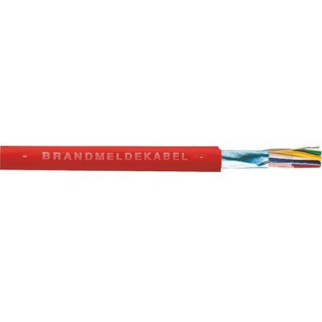 Brandmeldekabel 6 x 2 x 0,8 mm² rot - Rolle 100 m