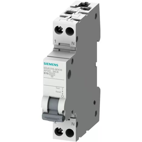 Brandschutzschalter AFDD+LS B20, 2pol, 230V, 1TE Siemens 5SV6016-6KK20