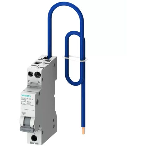 Brandschutzschalter AFDD+LS C10, 2pol, 230V, 1TE + N-Leiter Siemens 5SV6016-7KP10