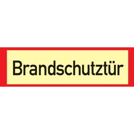 Brandschutzzeichen DIN 4066 L297xB105 mm Brandschutztür Folie