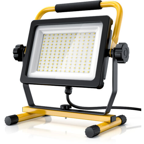 Brandson 100W LED Baustrahler mit 144 SMD LEDs - Arbeitsleuchte - Bauscheinwerfer