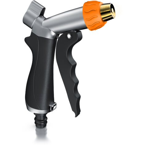 Brandson Garten Handbrause Metall Messing - Gartenbrause - 1/2 Zoll für Gartenschlauch - Pistolengriff mit Halteclip - 170 psi Wasserdruck