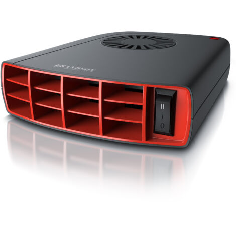 Brandson Heizlüfter 1400W, Innenraumheizung, mobile Auto Heizung, PKW, Überhitzungsschutz, Entfroster Standheizung, Schwarz/Rot