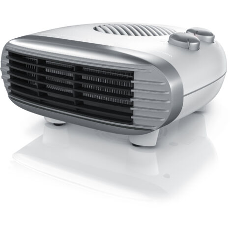 Brandson Heizlüfter 2000W, einstellbares Thermostat, Überhitzungsschutz, Automatische Abschaltung, 3 Leistungsstufen, Weiß/Silber