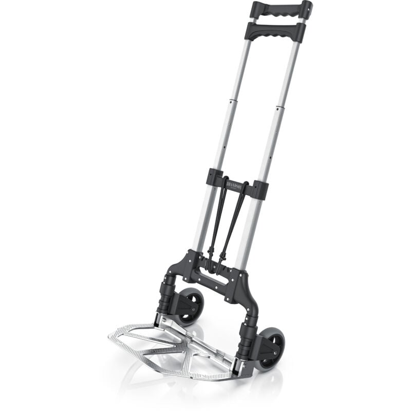 Image of Klappbare Sackkarre - Transportkarre mit 70 kg Last Vollgummireifen - mit Expanderseil - Brandson