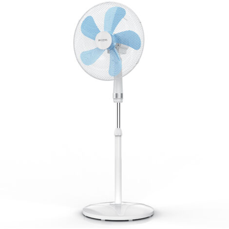 Brandson Standventilator 50W, Standlüfter 40 cm, Ventilator höhenverstellbar, Neigungswinkel 30° verstellbar, hoher Luftdurchsatz