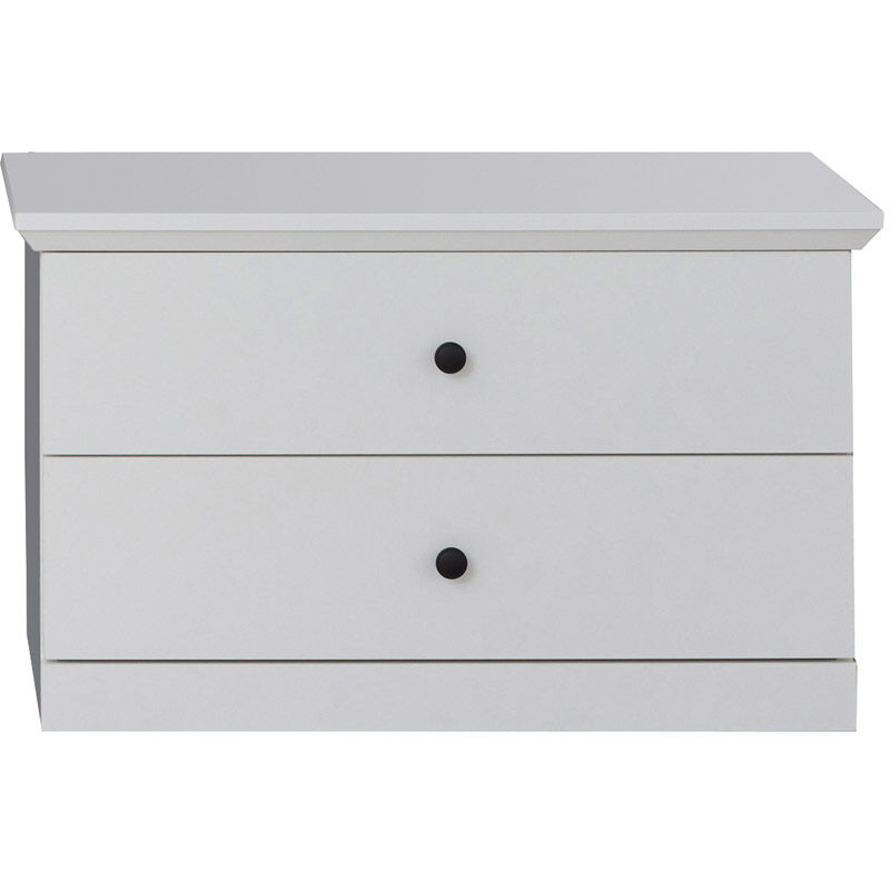 Ebuy24 - BrandsonBaxter Banc à 2 tiroirs, blanc.