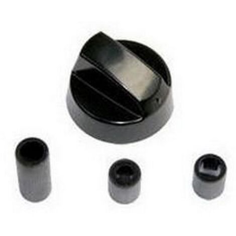 Brandt – Manette noire universelle avec 3 embouts réversibles – Compatible tous modèles de four et cuisinière – Remplacement boutons cassés